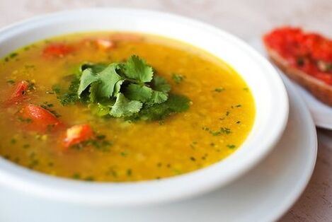 Sopa de lentellas