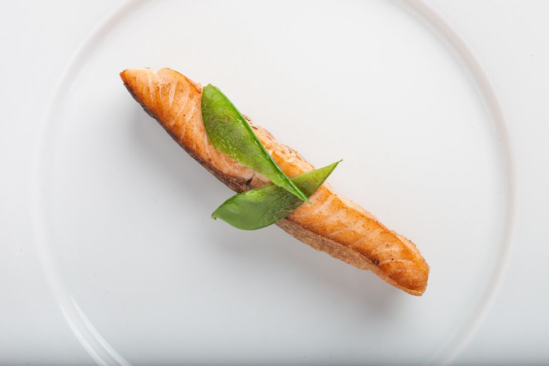 Peixe branco ao forno no menú da dieta Favorito.